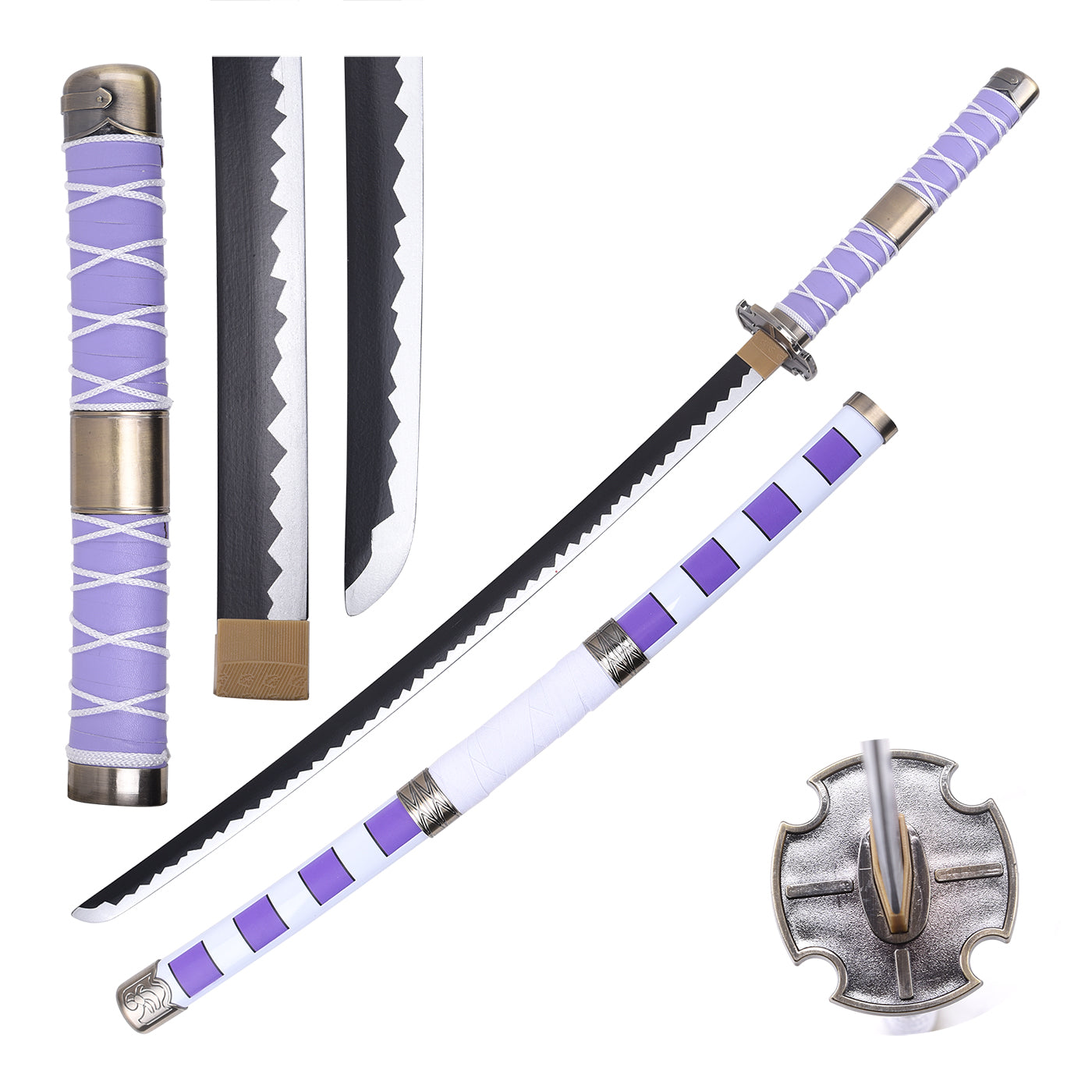 Bamboo Zoro&Luffy's Nidia Kitetsu Katana(Props)